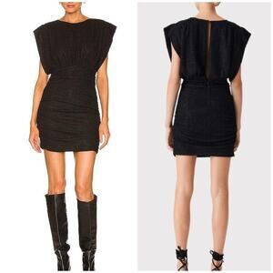 Iro Cory Cap Sleeve Round-Neck Dress